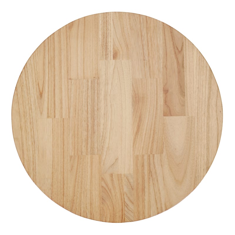 NPD Furniture Ayra Rattan Side / End Table with Wood Top