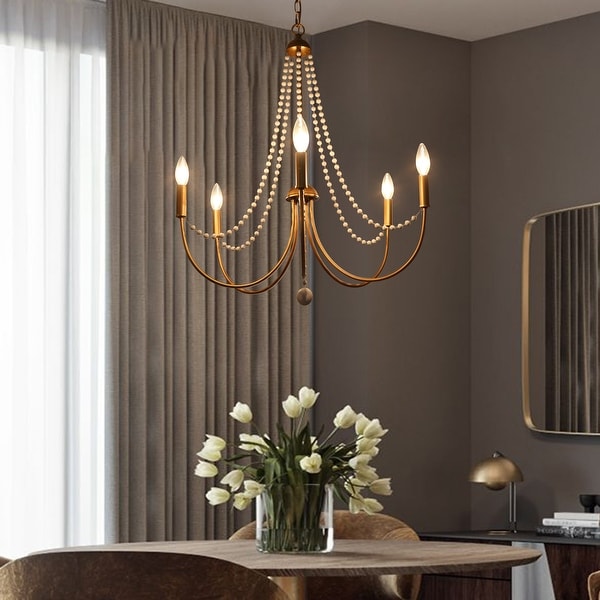 Mid century wood chandelier cheap