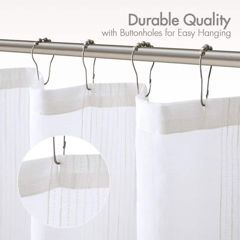Madison Park Lydia Sheer Shower Curtain