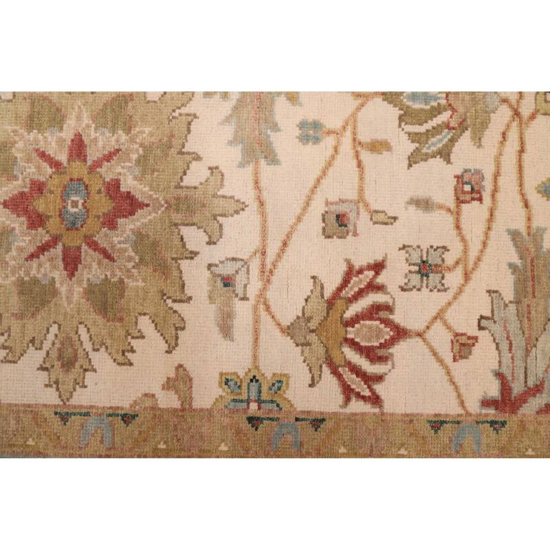 ECARPETGALLERY Hand-knotted Jules Serapi Ivory Wool Rug - 7'11 x 9'11