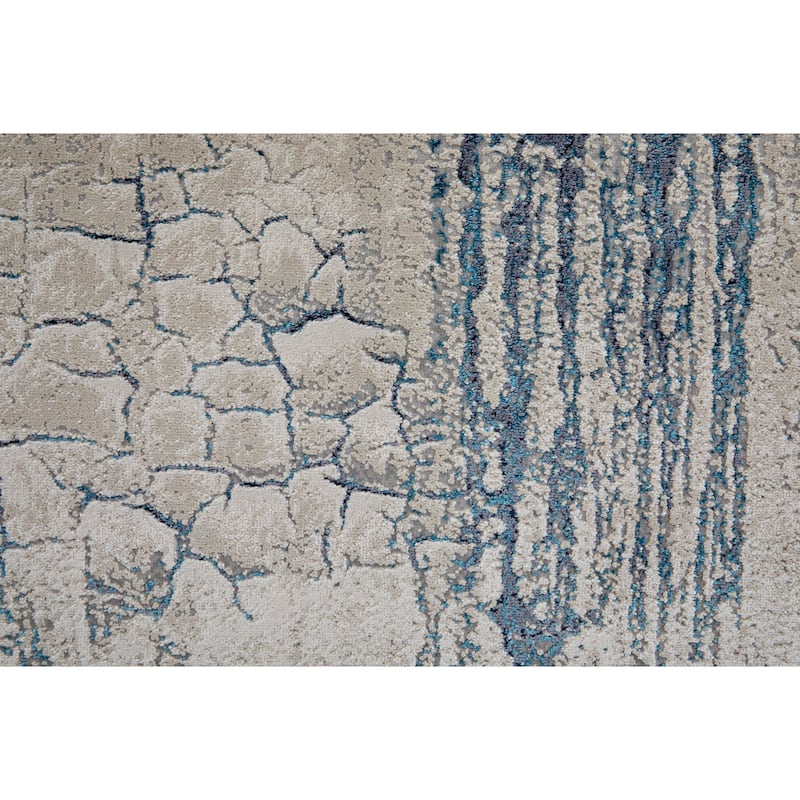 Grand Bazaar Armada Machine Made Abstract Modern Area Rug