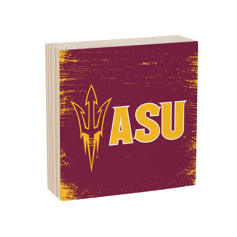 Arizona State University Wooden Tabletop Mantel Shelf Sign