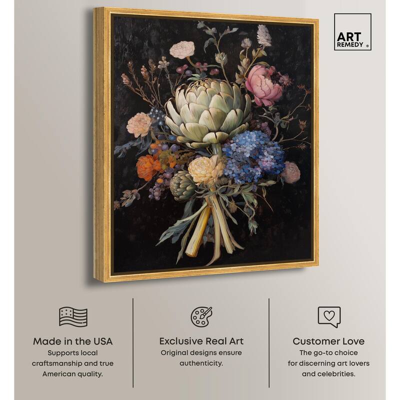 Moody Artichoke II Canvas by Art Remedy