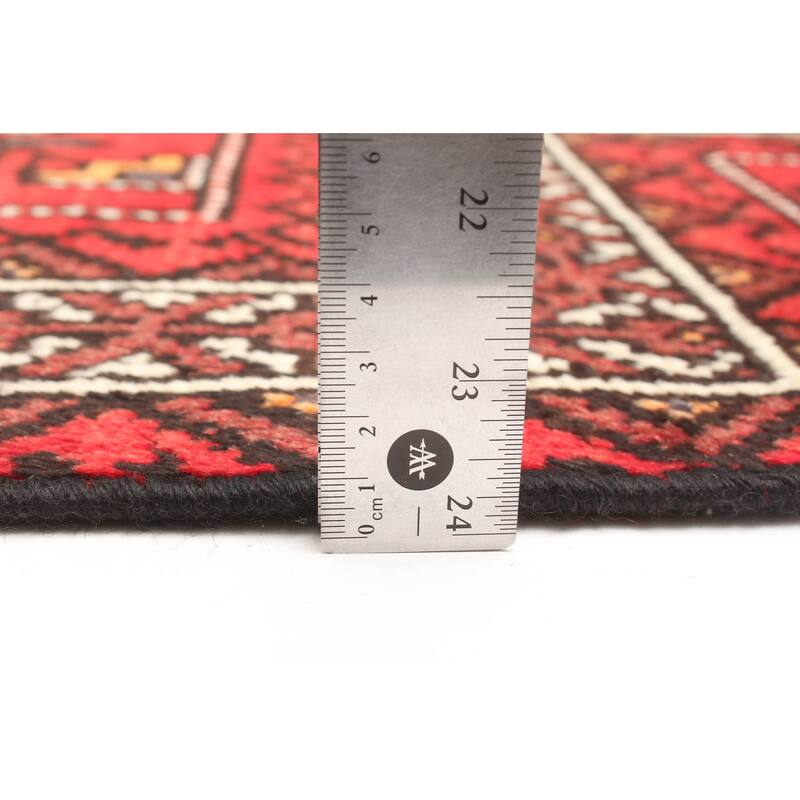 ECARPETGALLERY Hand-knotted Andelz Red Wool Rug - 4'0 x 6'7