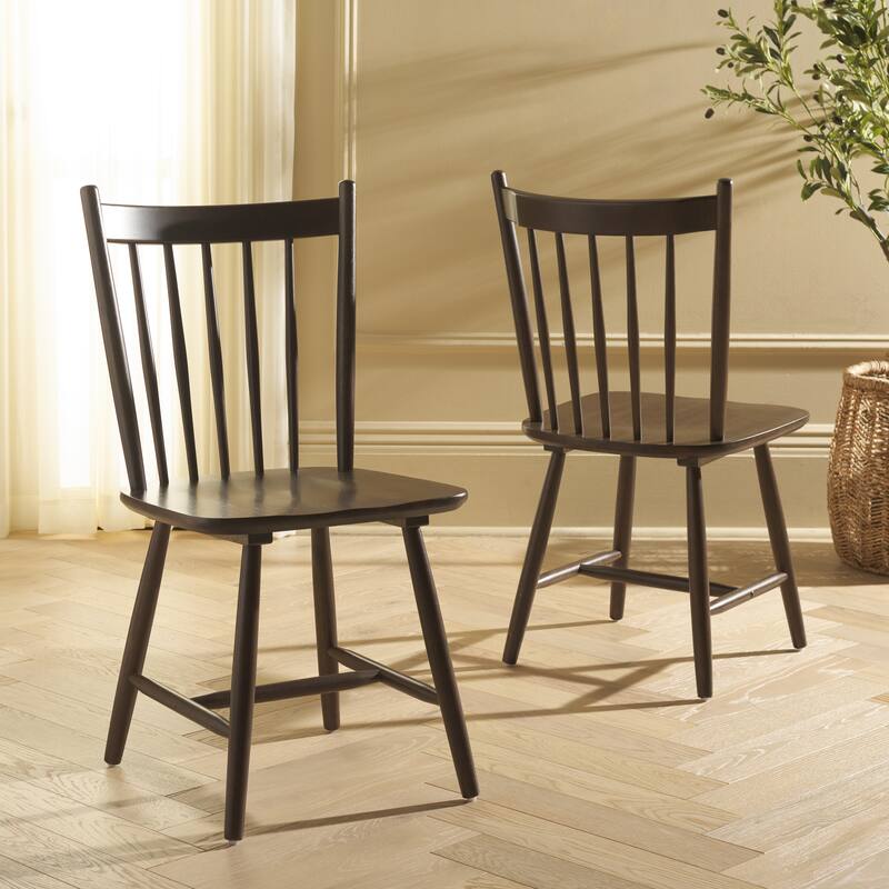 SAFAVIEH HOME Andreas Spindle Dining Chair (Set of 2) - 17"W x 20"D x 36"H
