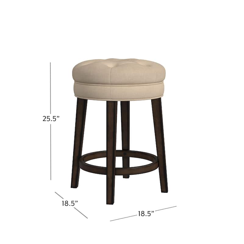 Hillsdale Krauss Wood Backless Counter Height Swivel Stool