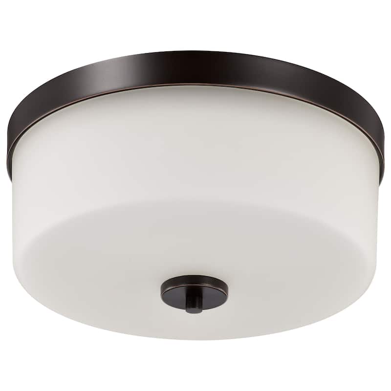 Nuvo Denver 2 Light Flush Mount - Mahogany Bronze