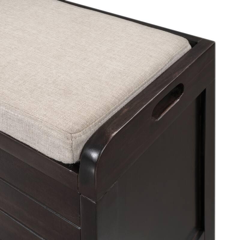Storage Bench with Removable Basket and 2 Drawers