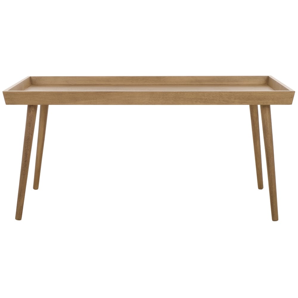 SAFAVIEH Parlee Antique White Coffee Table with Tray - 41.8" x 21.8" x 19" - 42"W x 22"D x 19"H