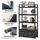 preview thumbnail 18 of 18, Lateral File Cabinet with Drawer and Bookshelves, Printer Stand Filing Cabinet Bookcase