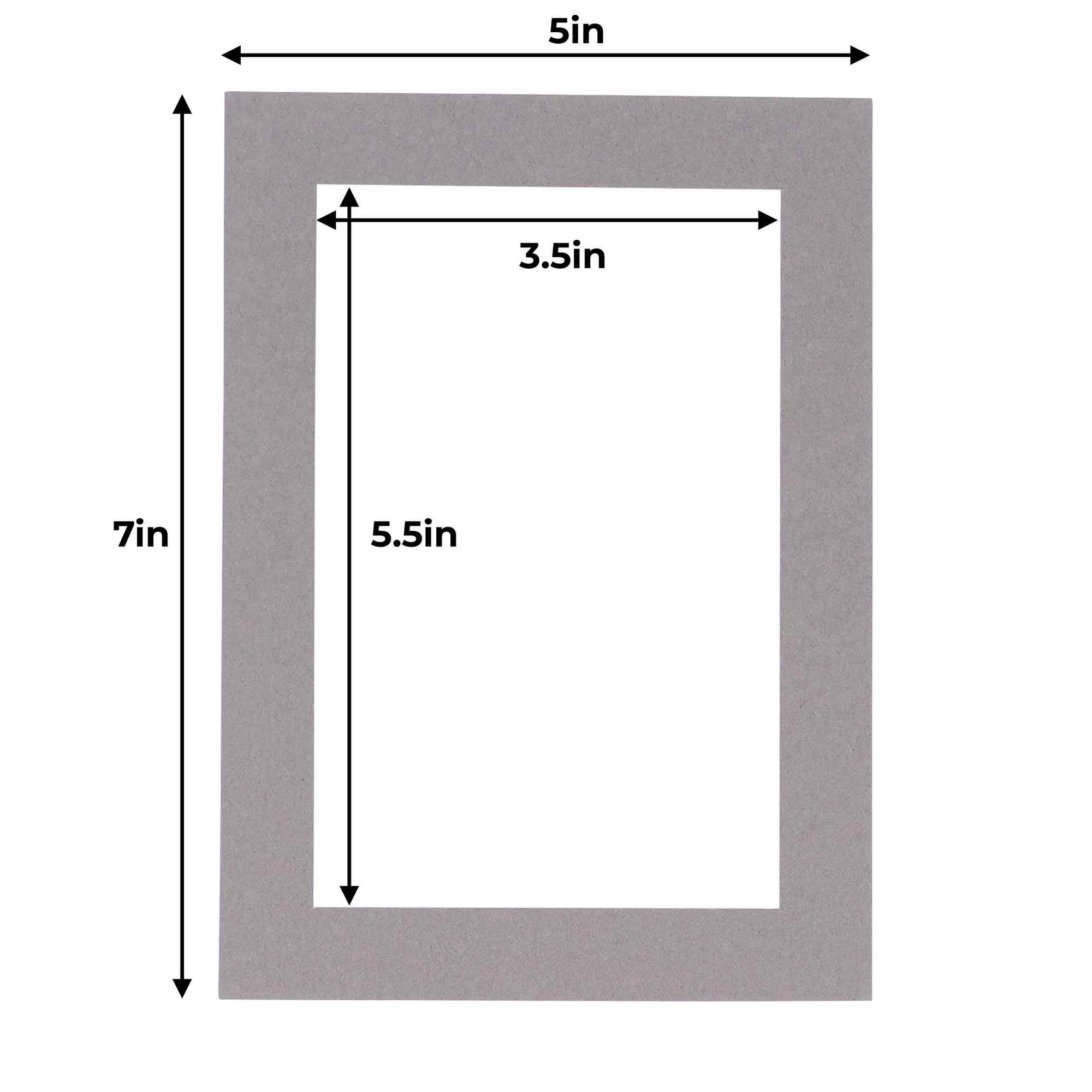 4x6 Mat for 5x7 Frame - Precut Mat Board Acid-Free Charcoal 4x6 Photo Matte  Made to Fit a 5x7 Picture Frame - Bed Bath & Beyond - 38872430