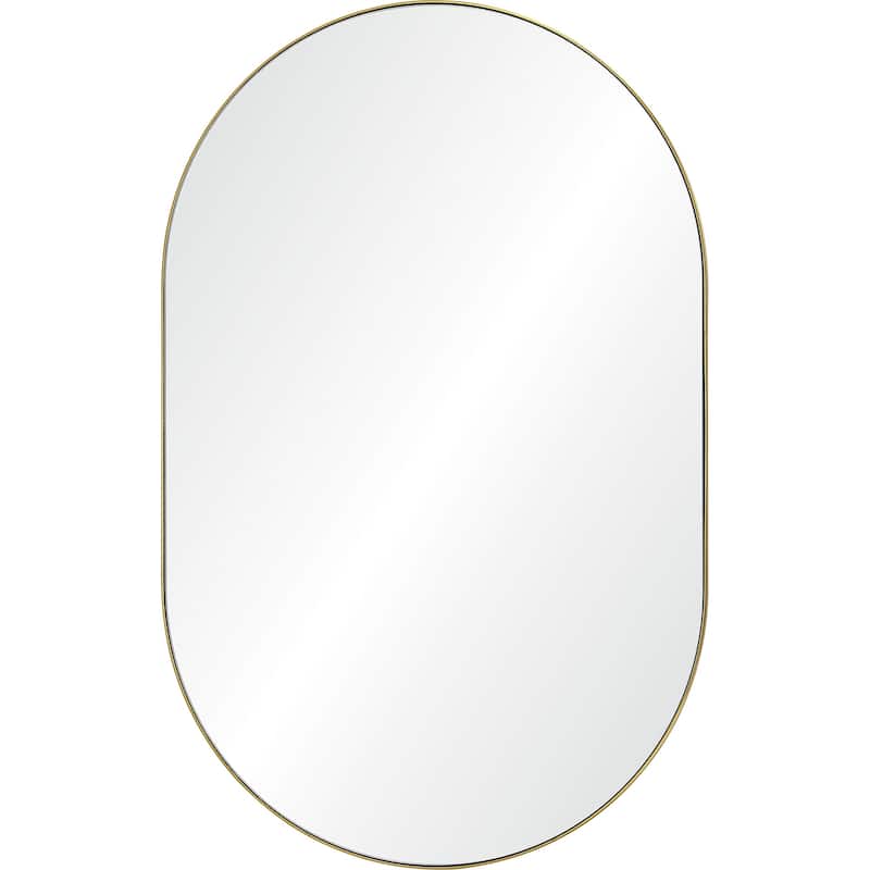 2-Way Hanging Oval Vanity Mirror - 40" - Gold