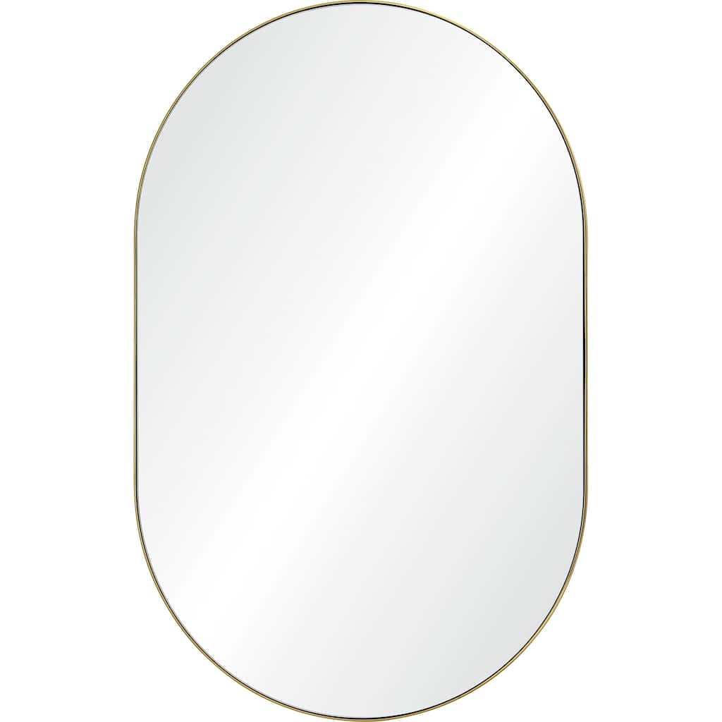 2-Way Hanging Oval Vanity Mirror - 40" - Gold