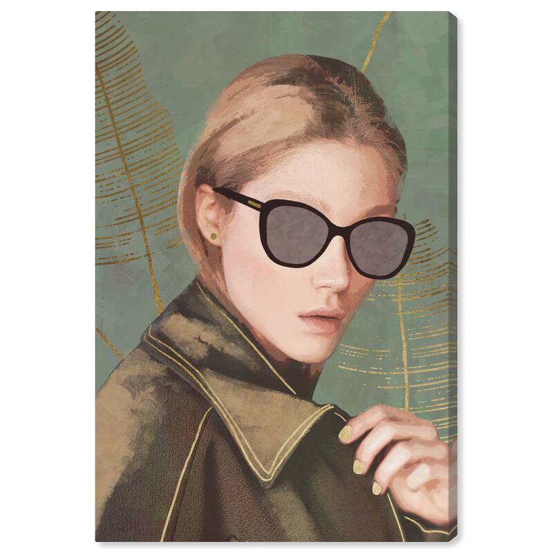 Wynwood Studio Prints Fashion and Glam Hidden in Sight Brown and Light Brown Traditional Wall Art Canvas Print