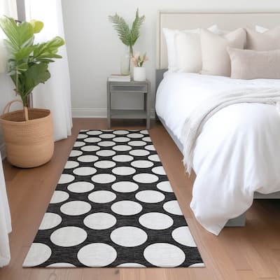 Premium Washable Super Soft Modern Polka Dots Mayfield Rug