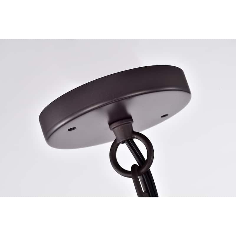 Iron Cage 4-Light Chandelier Oil Rubbed Bronze