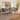 Stewart Mid-Century Grey Velvet Upholstered Wood Dining Nook Set