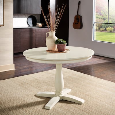 Trani 44" Round Pedestal Dining Table by iNSPIRE Q Classic