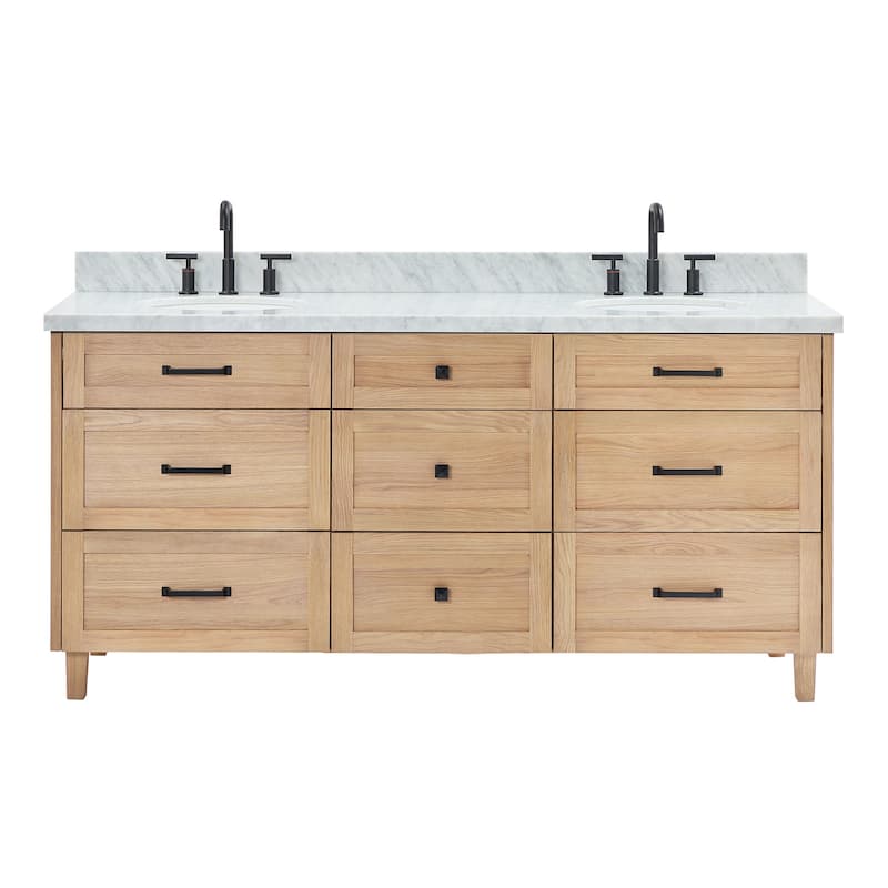 Ariel B73DCWOVO Monroe 73" Free Standing Double Basin Vanity Set with