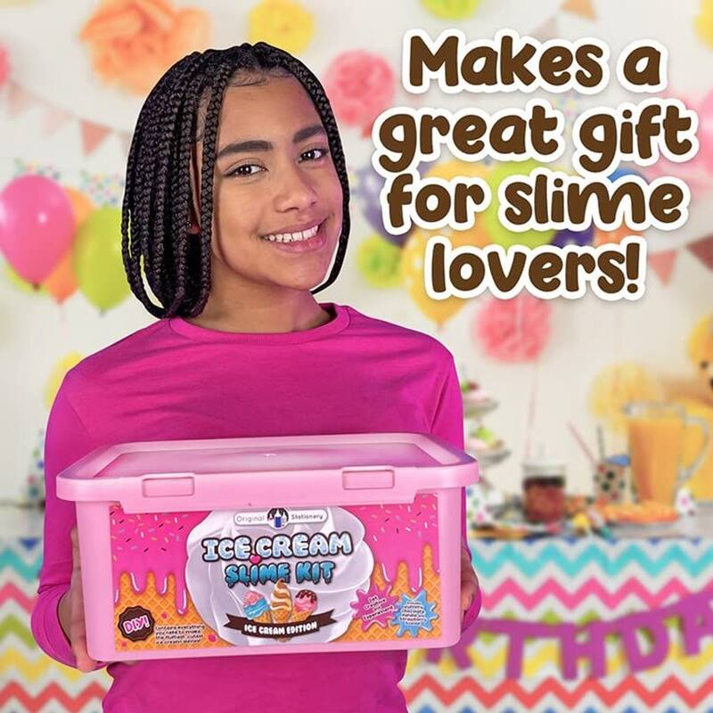 Original Stationery Ice Cream Slime Kit, Amazing Ice Cream Slime Making Kit