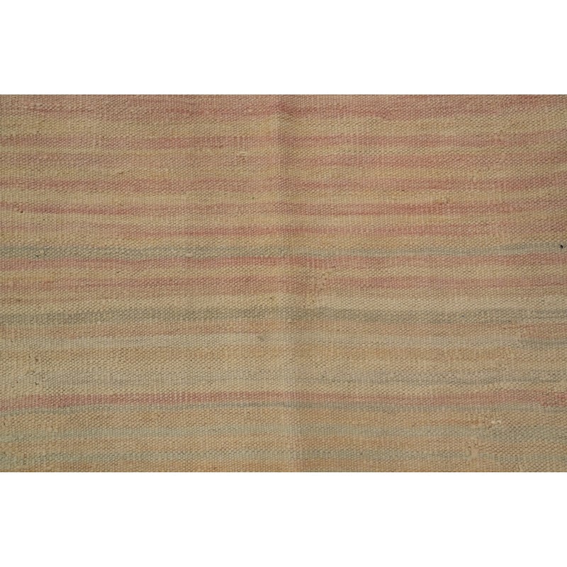 Hand Woven Oriental 100% Wool Carpet Southwestern Tribal Multi-Colored Kilim Area Rug - 9' 9'' X 6' 7''