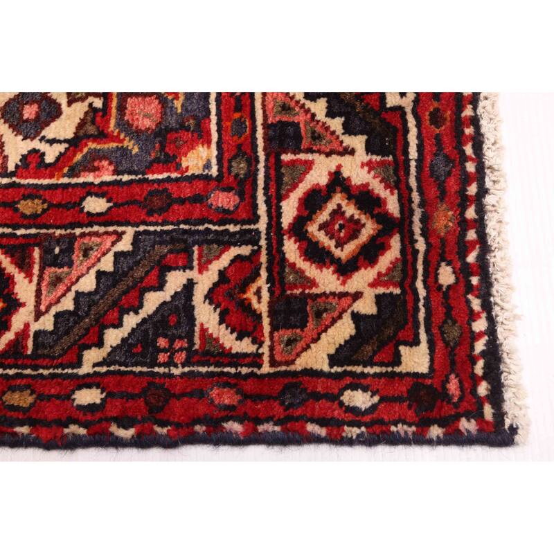 ECARPETGALLERY Hand-knotted Andelz Red Wool Rug - 3'4 x 10'2