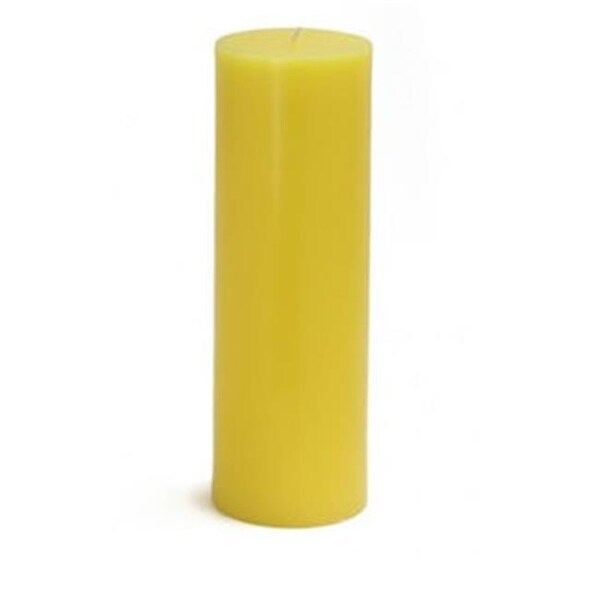 Cpz 096 12 3 X 9 In Yellow Pillar Candles 12pcs Case Bulk Yellow Pillar Candles 12pcs