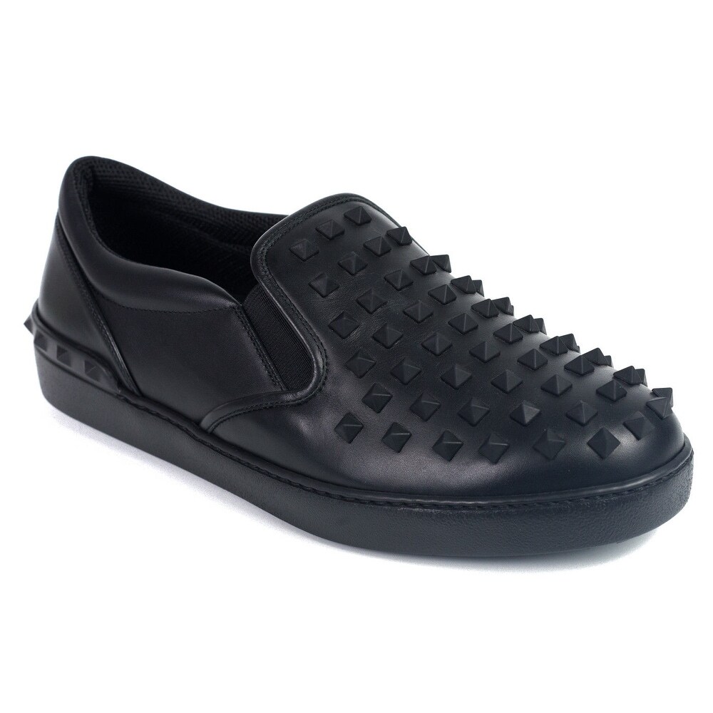 valentino mens black sneakers