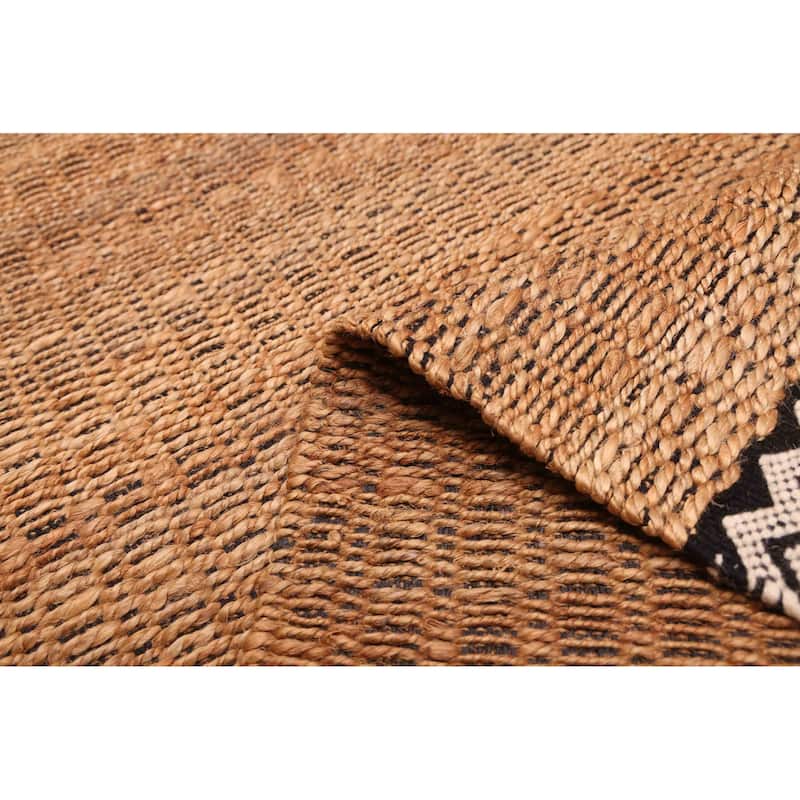 ECARPETGALLERY Braided Weave Palas Denizli Light Brown Jute Rug - 2'8 x 9'8