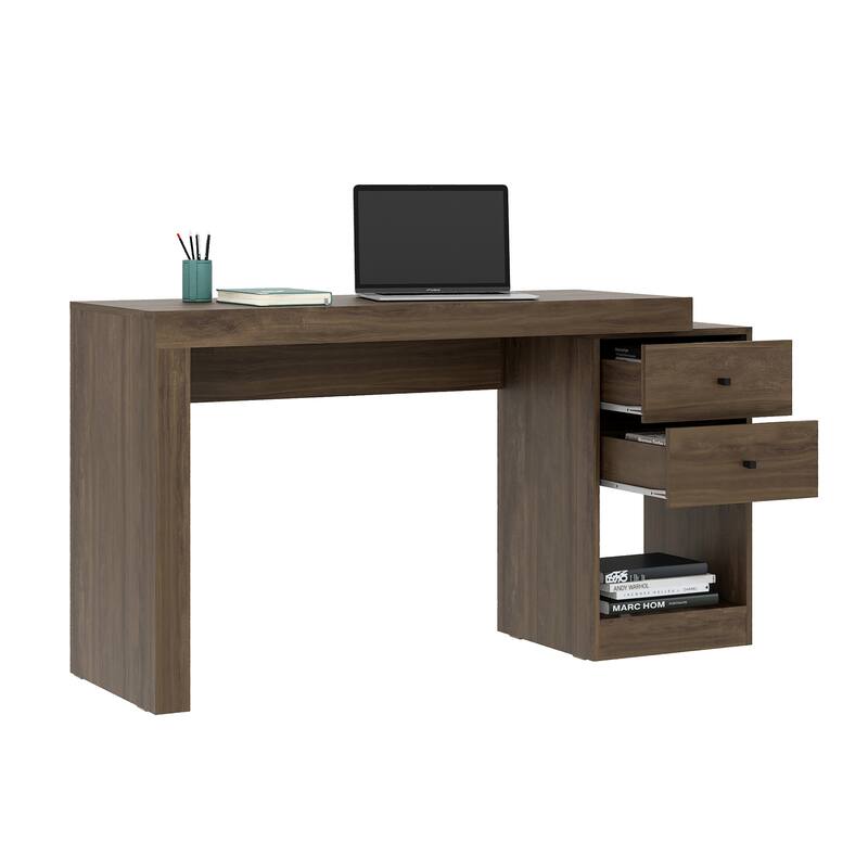 Expandable Home Office Desk,Writting Desk - Walnut