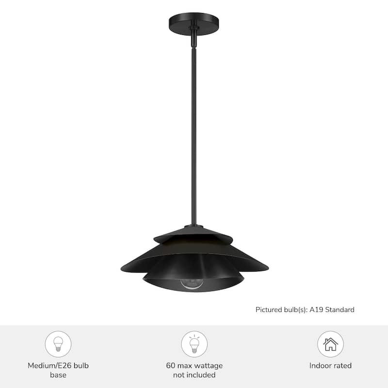 Hunter Hiro 1 Light Pendant - Kitchen, Dining Room, Entry - Contemporary, Modern - Statement Lighting!