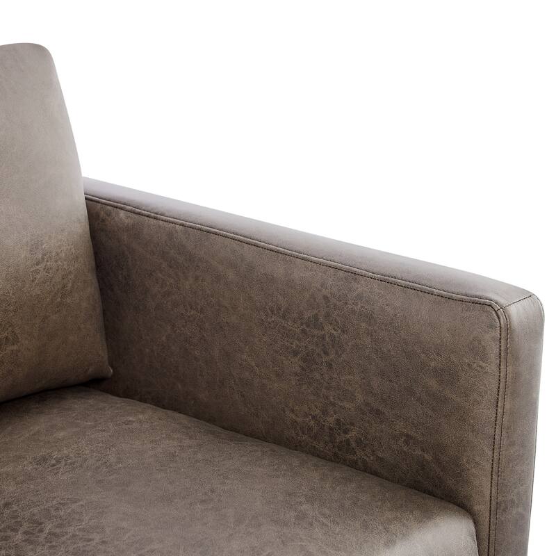 Tovara Vegan Leather Arm Chair by Greyson Living