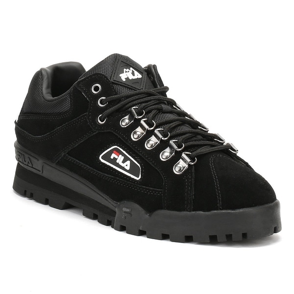 fila black suede shoes