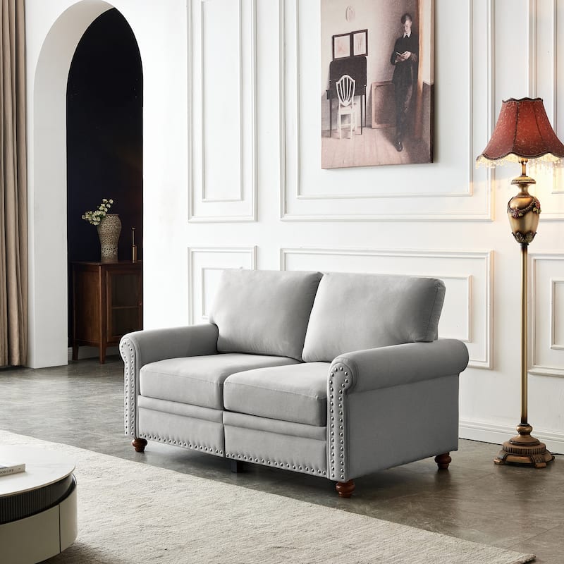 Linen Fabric Upholstery Sofa With Storage