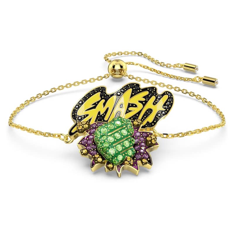Swarovski Marvel Hulk Green Swarovski Crystal Unisex Bracelet