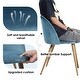 preview thumbnail 146 of 176, Homy Casa Mid-Century Modern Fabric Dining Chairs (Set of 2)