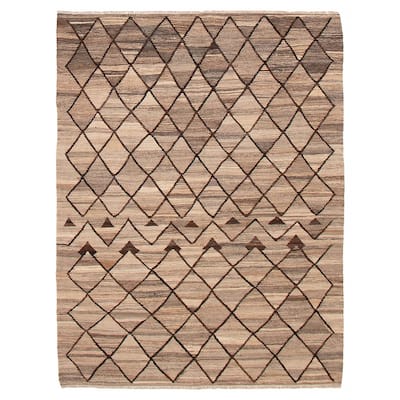 Sivas Taupe Kilim 6'0" x 7'11" - 6'0 x 7'11