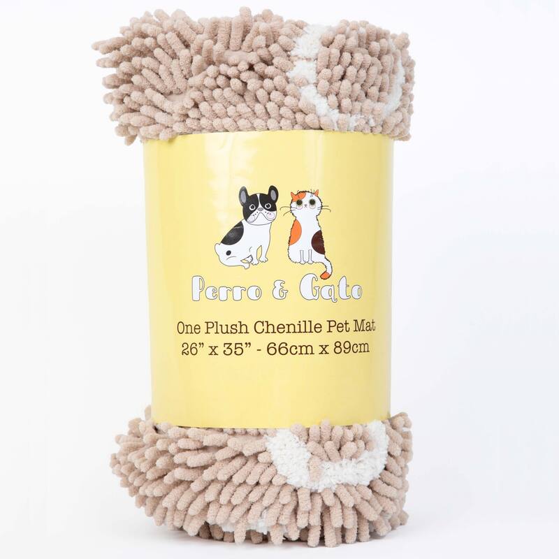 Perro & Gato Soft Chenille Pet Mat
