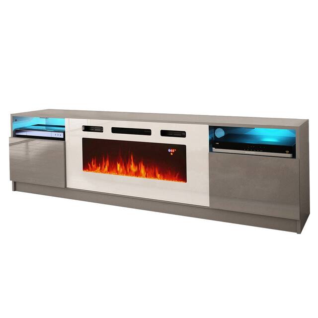 Strick & Bolton Amsden Electric Fireplace TV Stand