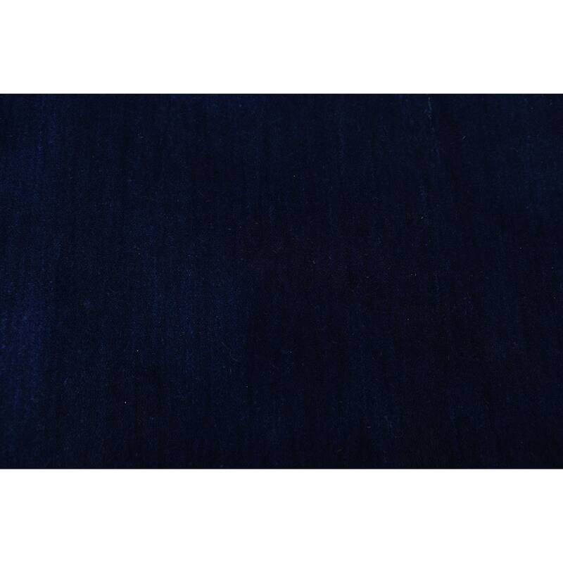 ECARPETGALLERY Hand Loomed Kashkuli Gabbeh Navy Wool Rug - 5'4 x 7'7