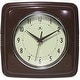 preview thumbnail 21 of 146, Infinity Instruments Retro 9.25-inch Square Wall Clock - 9.25 x 1.875 x 9.5 Mahogany