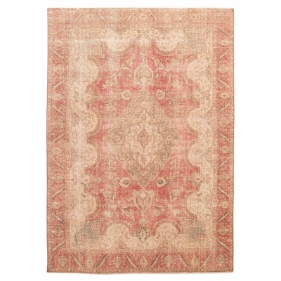 ECARPETGALLERY Hand-knotted Antalya Vintage Red Wool Rug - 8'8 x 12'6