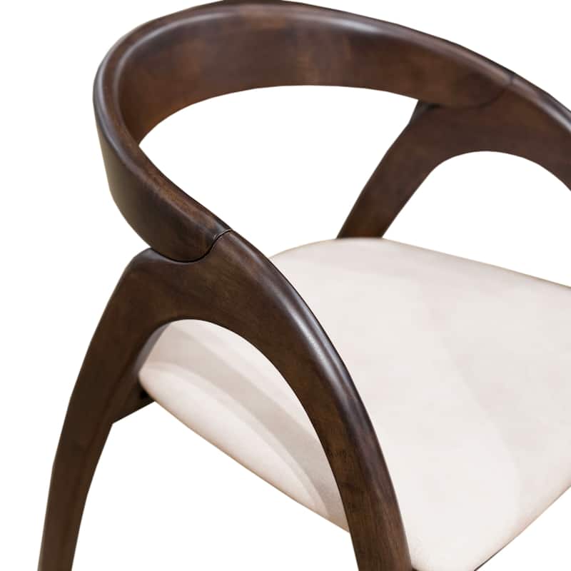 Furniture of America Abigail XI Mid-century Modern Handcrafted Solid Wood Dining Chairs (Set of 2)