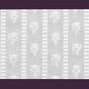 preview thumbnail 2 of 1, White Embossed Textured Vinyl Wallpaper Tulip Motif Design Double Roll 56 Square Feet Renovators Supply