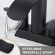 preview thumbnail 21 of 41, WOWOW 4 in. Centerset Double Handle Waterfall Bathroom Sink Faucet