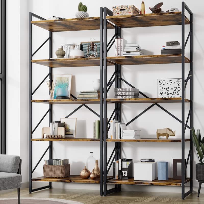 Futzca 5 Tier Storage Bookshelf