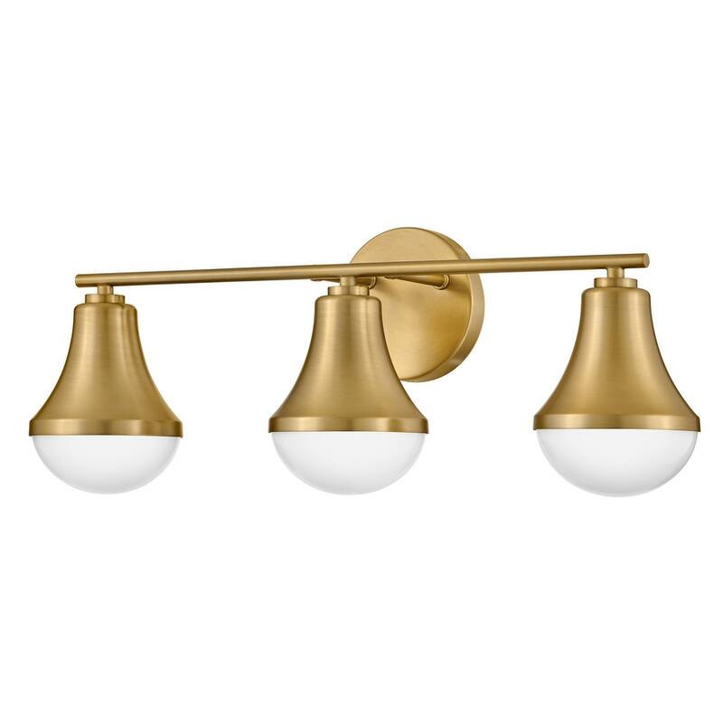 Lark 85513 Haddie 3 Light 24" Wide Vanity Light with Cased Opal Glass