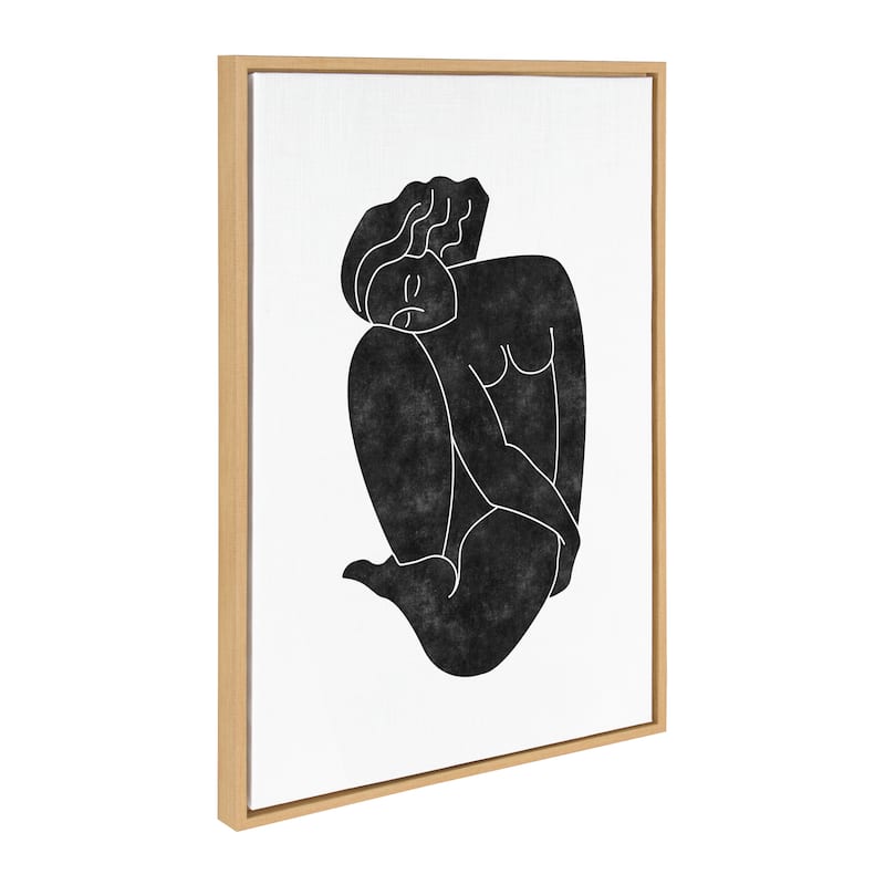 Kate and Laurel Sylvie Figurine Framed Canvas by Alexander Ginzburg