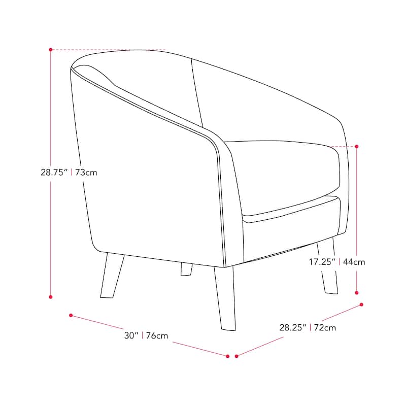 CorLiving Elwood Modern Tub Chair