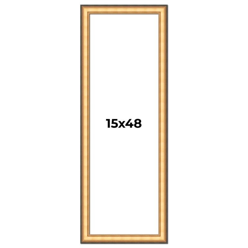 15x48 Frame Gold Plein Aire Solid Wood Picture Frame Width 2 Inches |